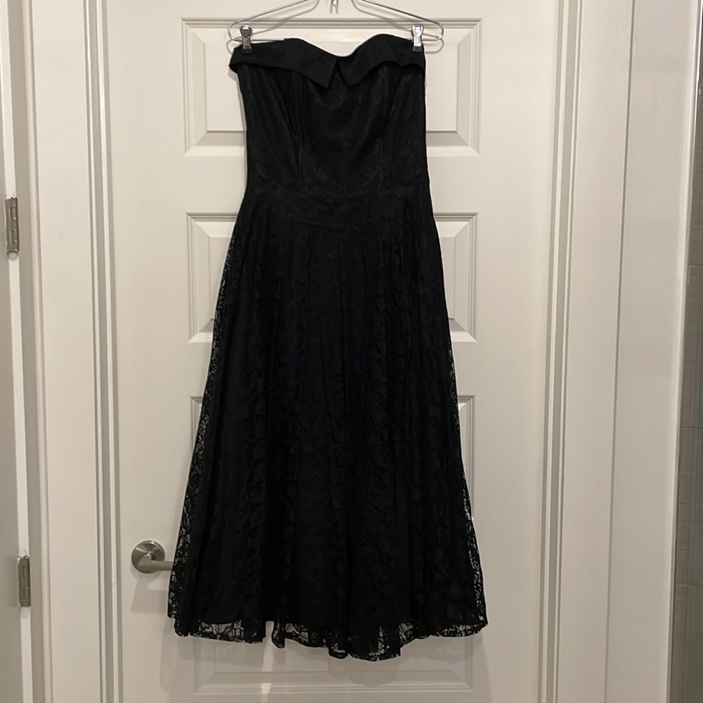 Vintage Black Lace Dress